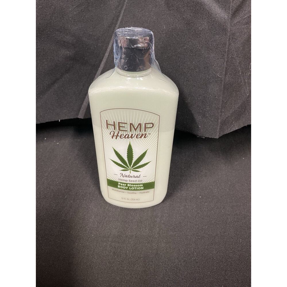 (2-Pk) HEMP Heaven ORGANIC Hemp Seed‎ Oil Pear Blossom Body Lotion